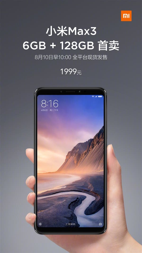 Xiaomi Mi Max 3 128gb Global