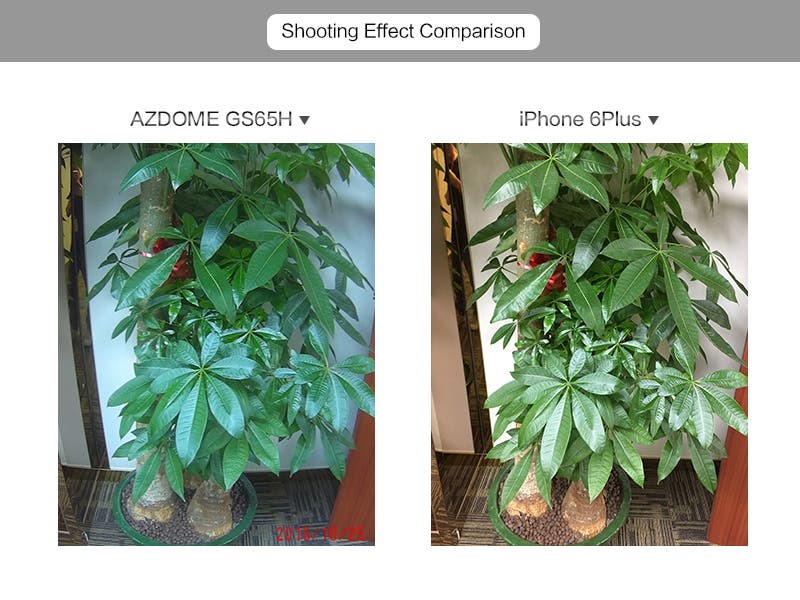 iPhone 6 Plus vs AZDOME GS65H