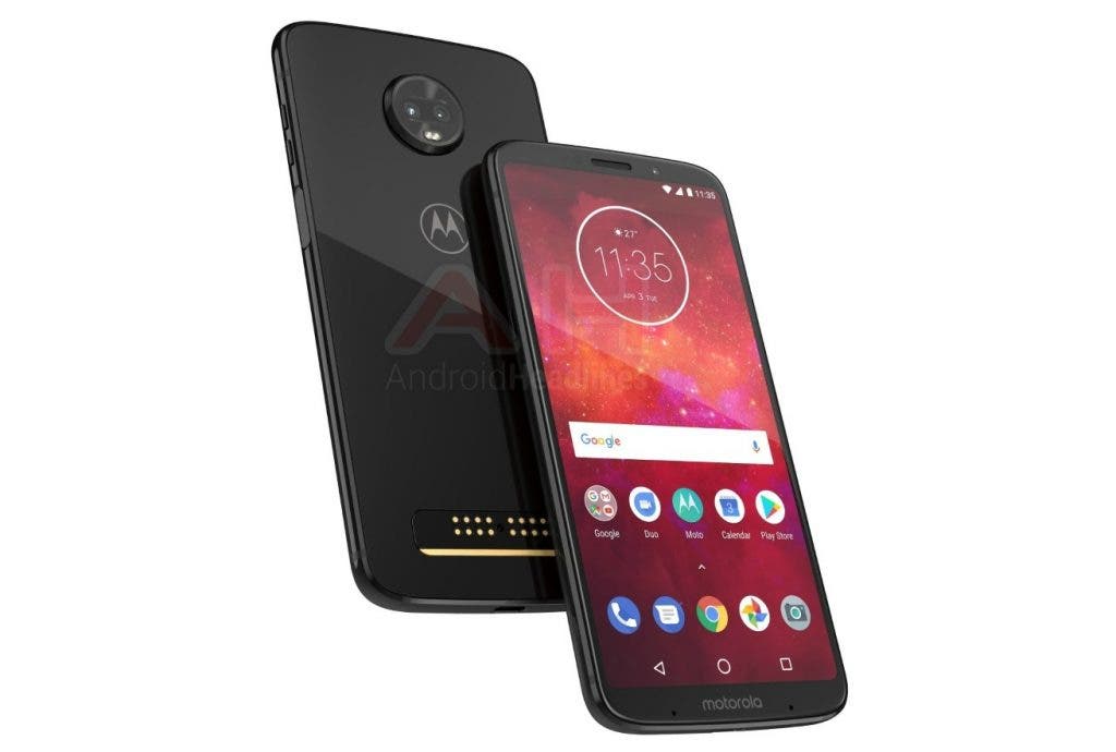 Moto Z3 Play Official Render is Here - Gizchina.com