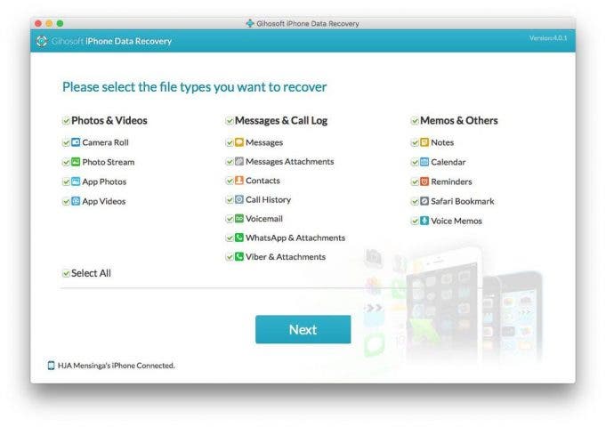 gihosoft iphone data recovery does it work