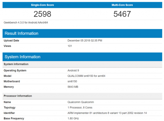 Qualcomm sm6150 что за процессор