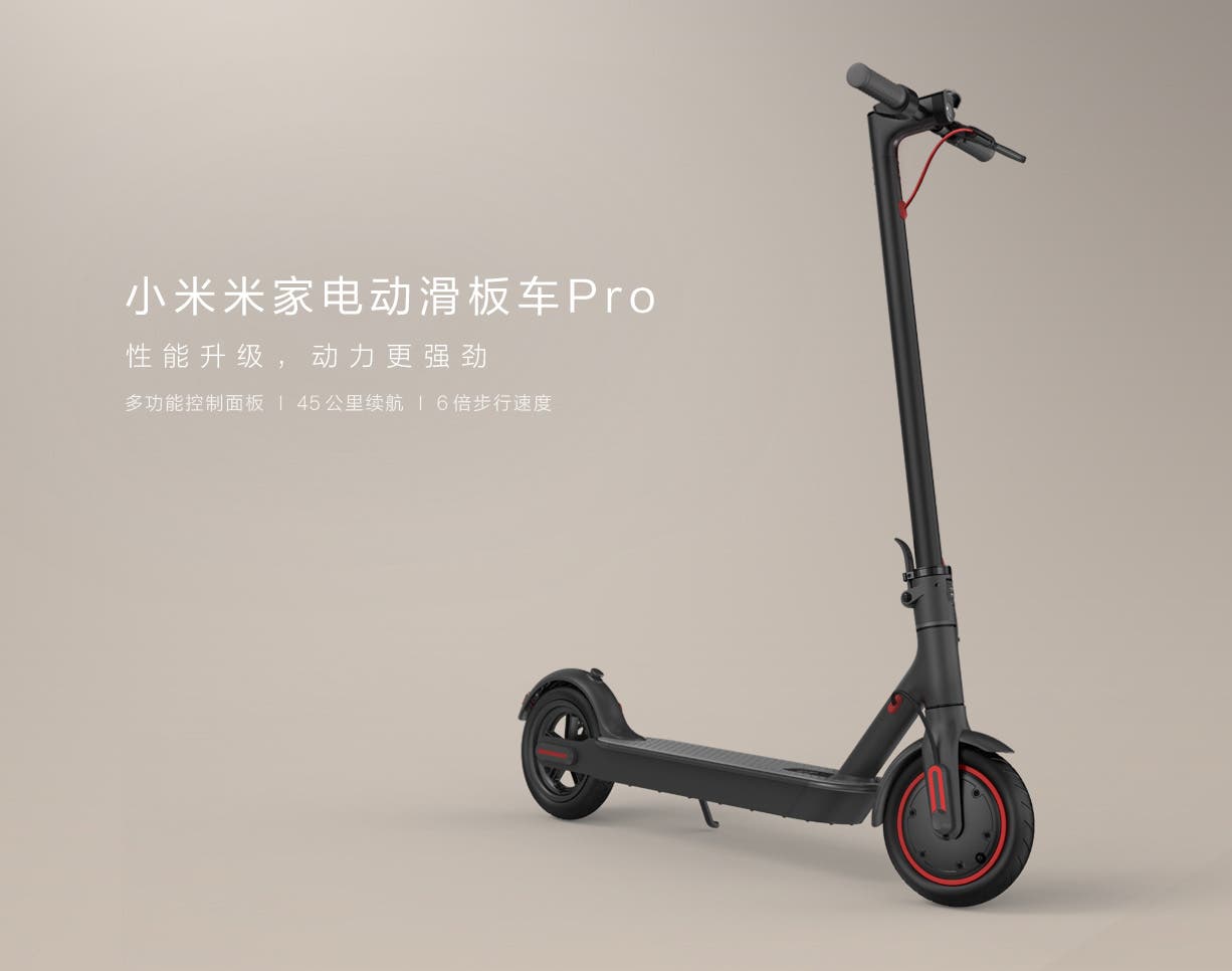 Xiaomi Launched the Mijia Electric Scooter Pro at Yuan ($413)