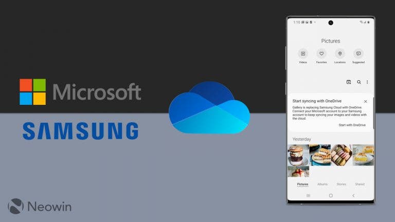 Перенос данных с samsung cloud на onedrive