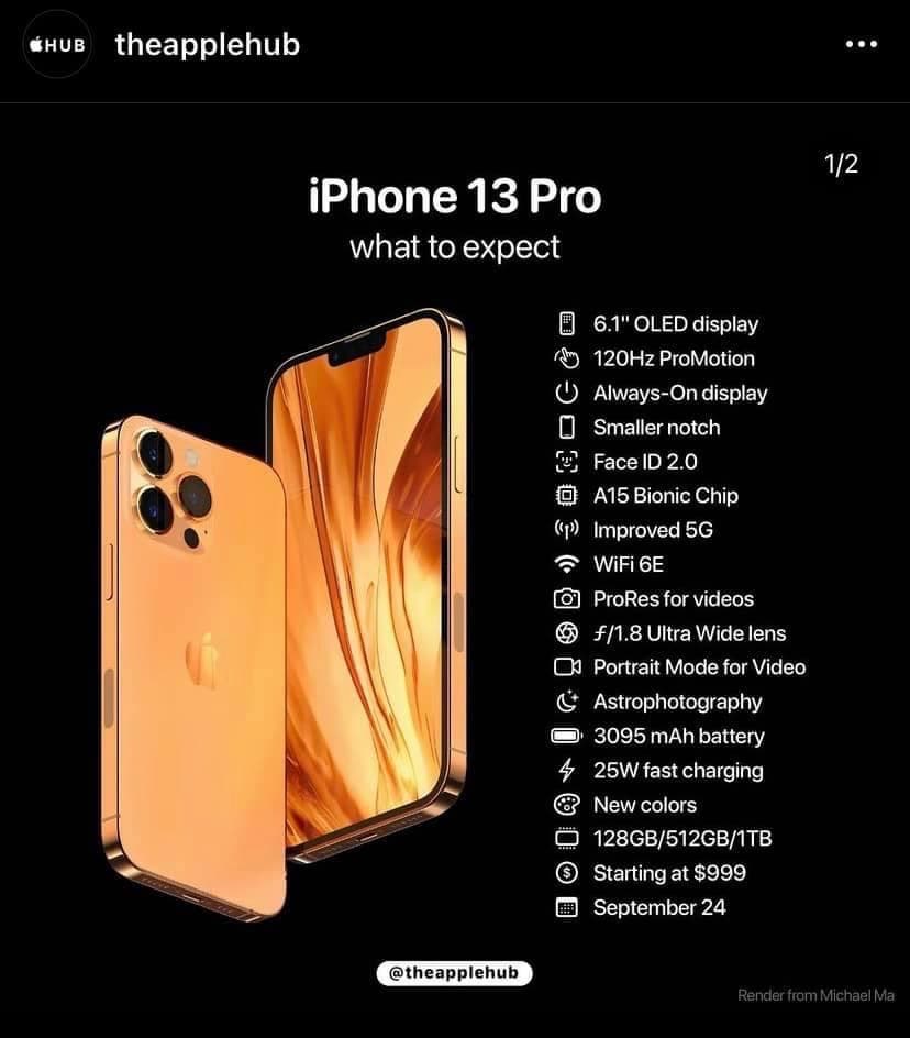 Iphone 13 Series Specs And Pricing Have Been Revealed Gizchina Com