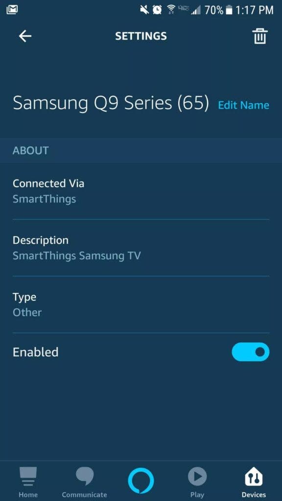 Connect your TV to the  Alexa app