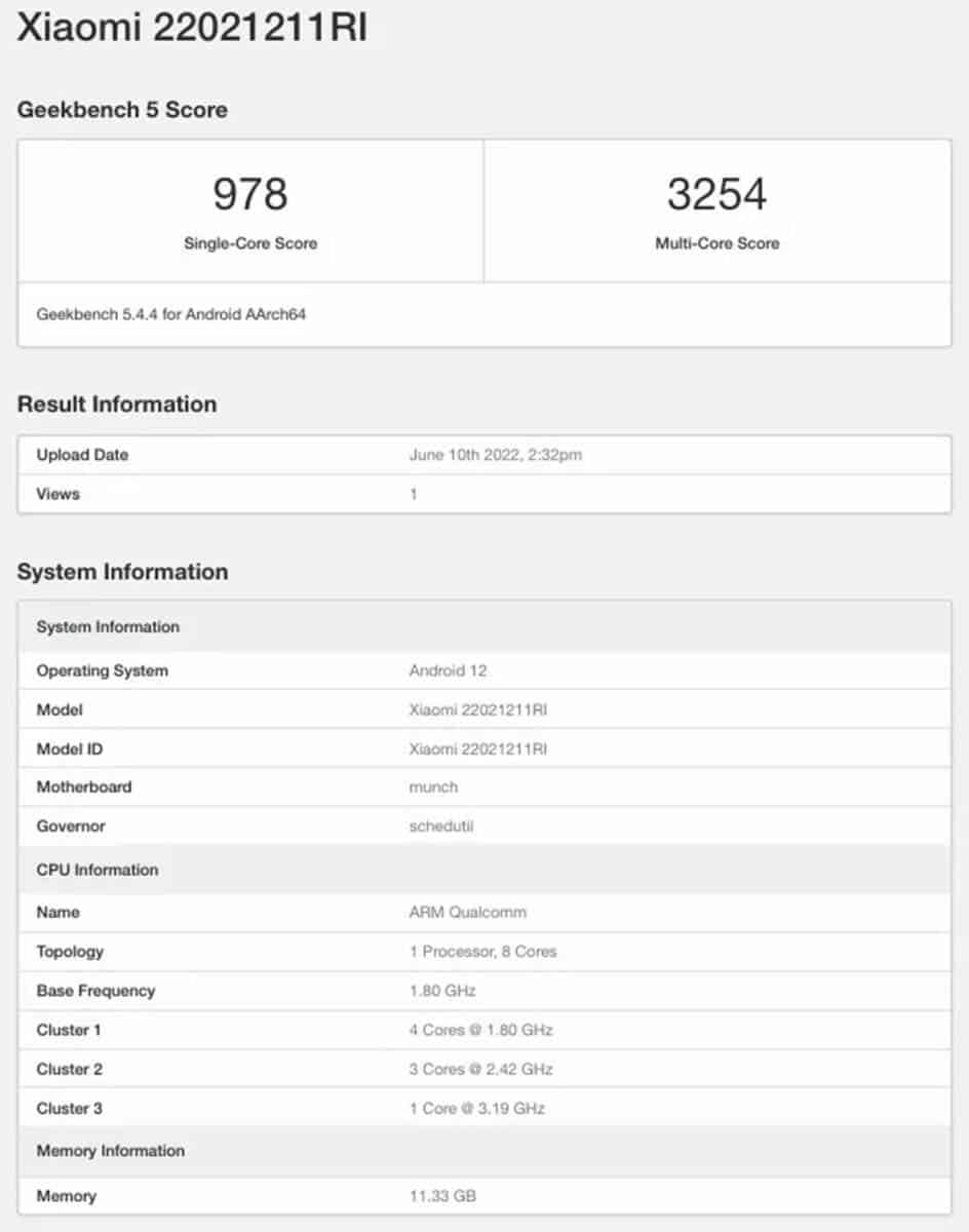 Poco F4 5g Variant Set To Launch In India Appears On Geekbench 5244