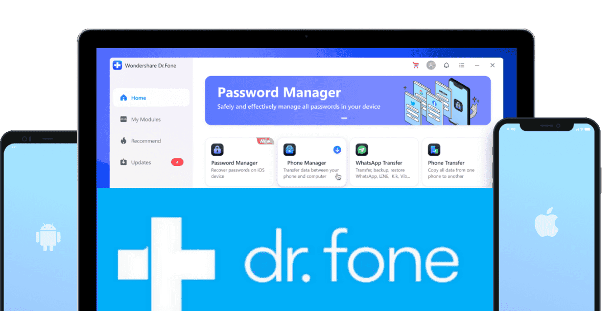 Wondershare Dr.Fone A complete software for Android and iOS device