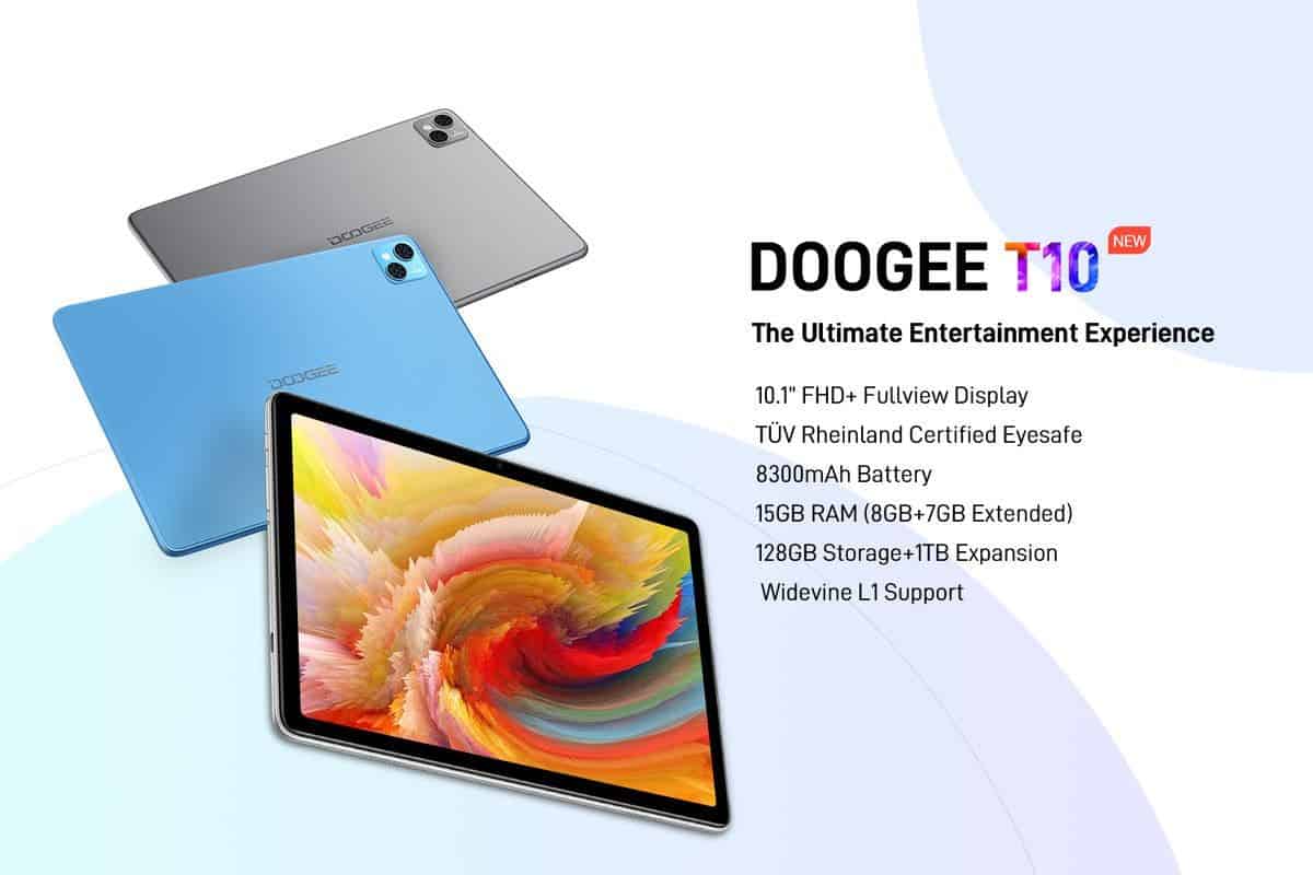 Doogee T10E, 4GB/128GB 10.1 6580mAh Widevine L1 雙喇叭平板電腦Tablet, 一窩Phone