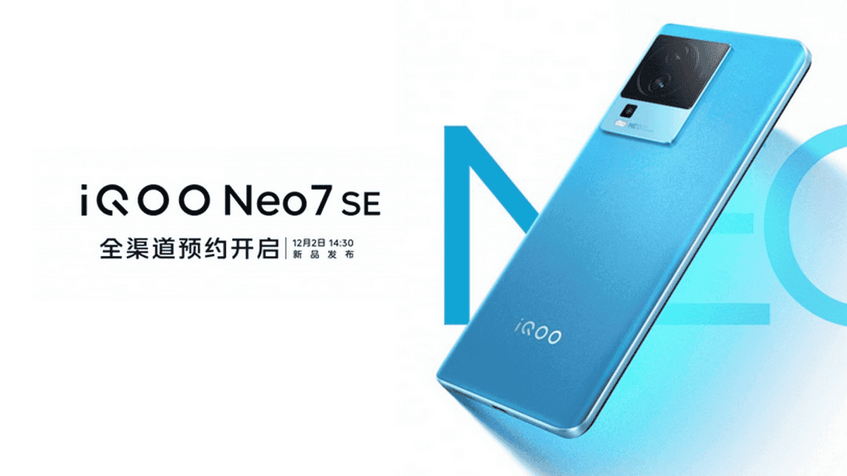 iQOO Neo 7 SE launches on December with Dimensity 8200