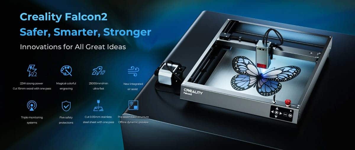 Best Laser Cutter Engraving Machine - Creality CR Laser Falcon Engraver  Review 