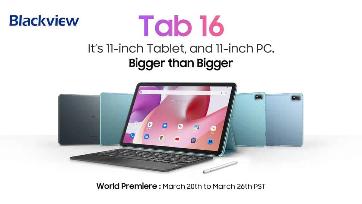 World Premiere for the Flagship Blackview Tab 16 tablet - Gizchina.com