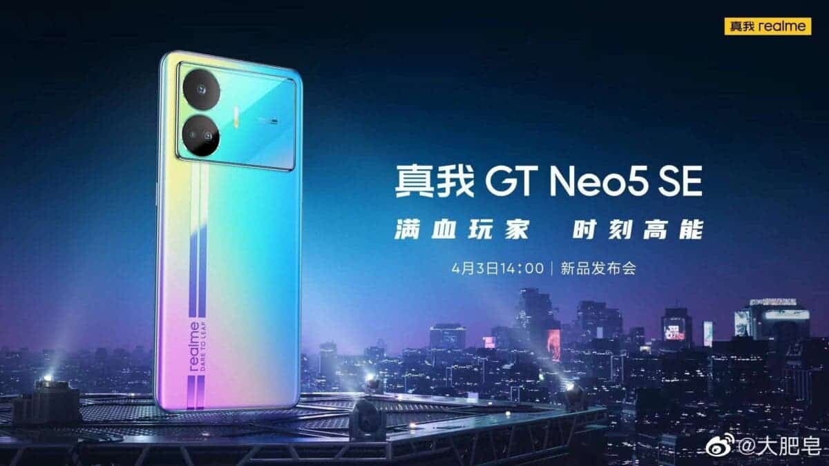 Realme GT Neo5 SE 1TB version on sale for 2599 yuan ($378) - Gizchina.com