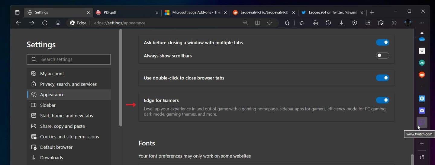 Microsoft is working on a new mode for Edge in Canary channel specifically  for gamers - Neowin
