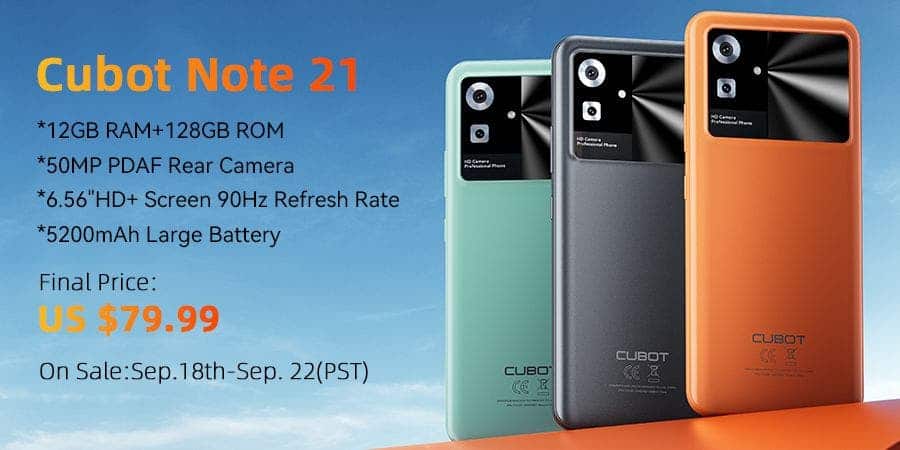 CUBOT Unveils Double Delight: NOTE 21 Smartphone and TAB 40 Tablet Launch  on AliExpress 