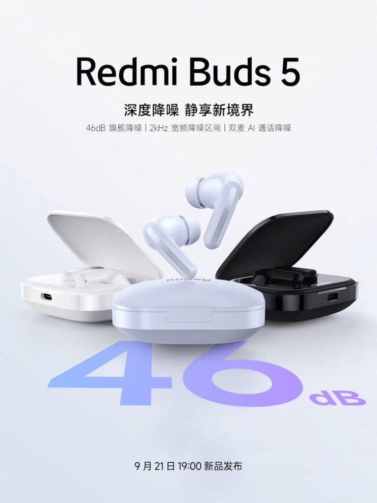 Xiaomi Redmi Buds 5 Will Launch Alongside the Note 13 Series Tomorrow 