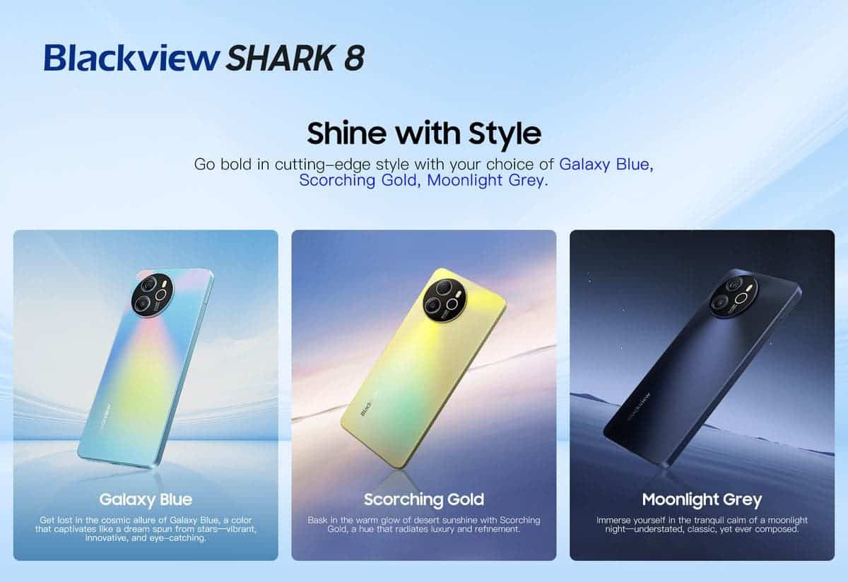 Blackview's All-new SHARK Series Hits the Market with SHARK 8 Focusing on  Camera and Performance 