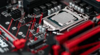 PC CPU and motherboard