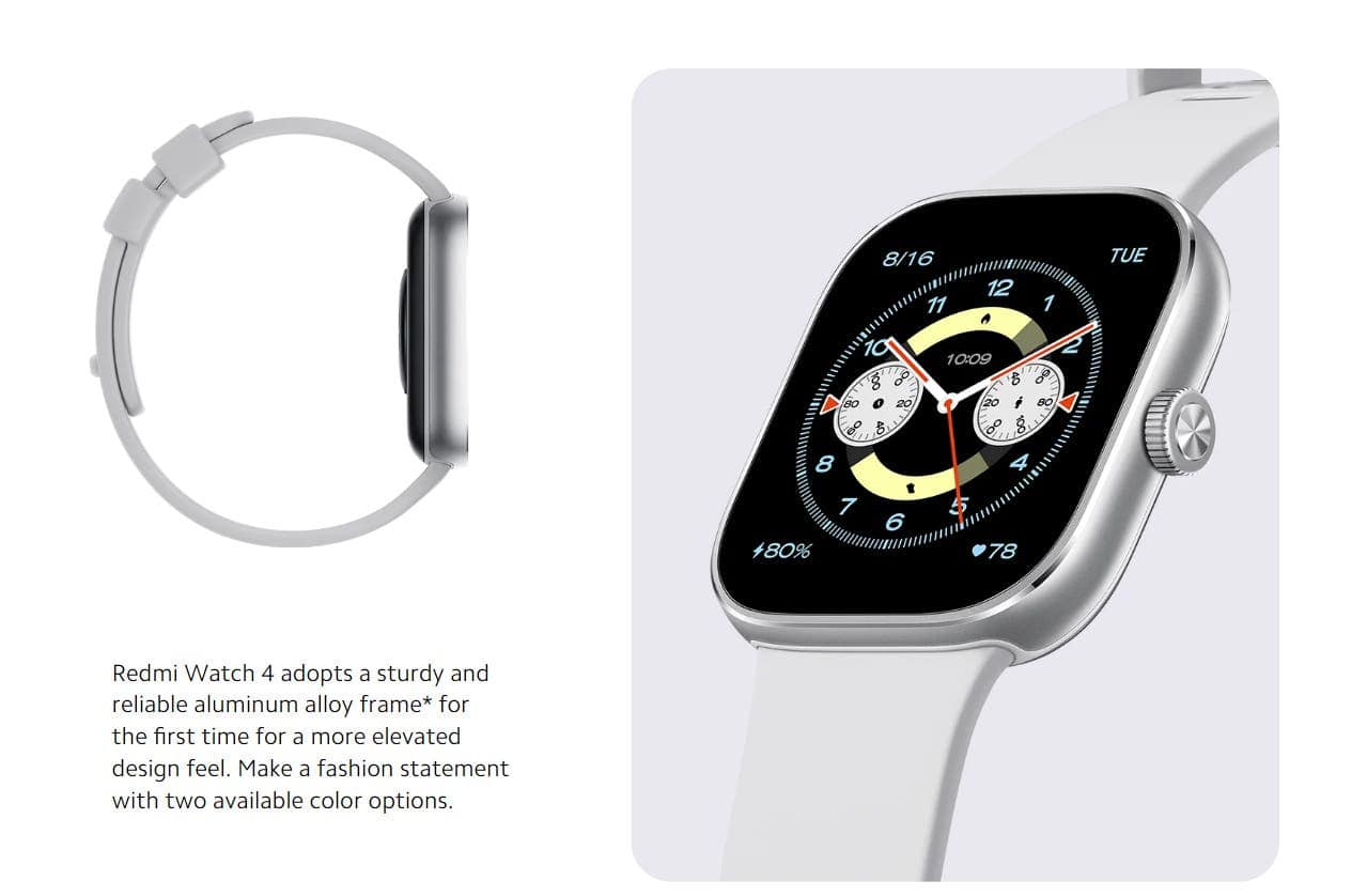 Redmi Watch 4: Xiaomi presents new HyperOS smartwatch with metal