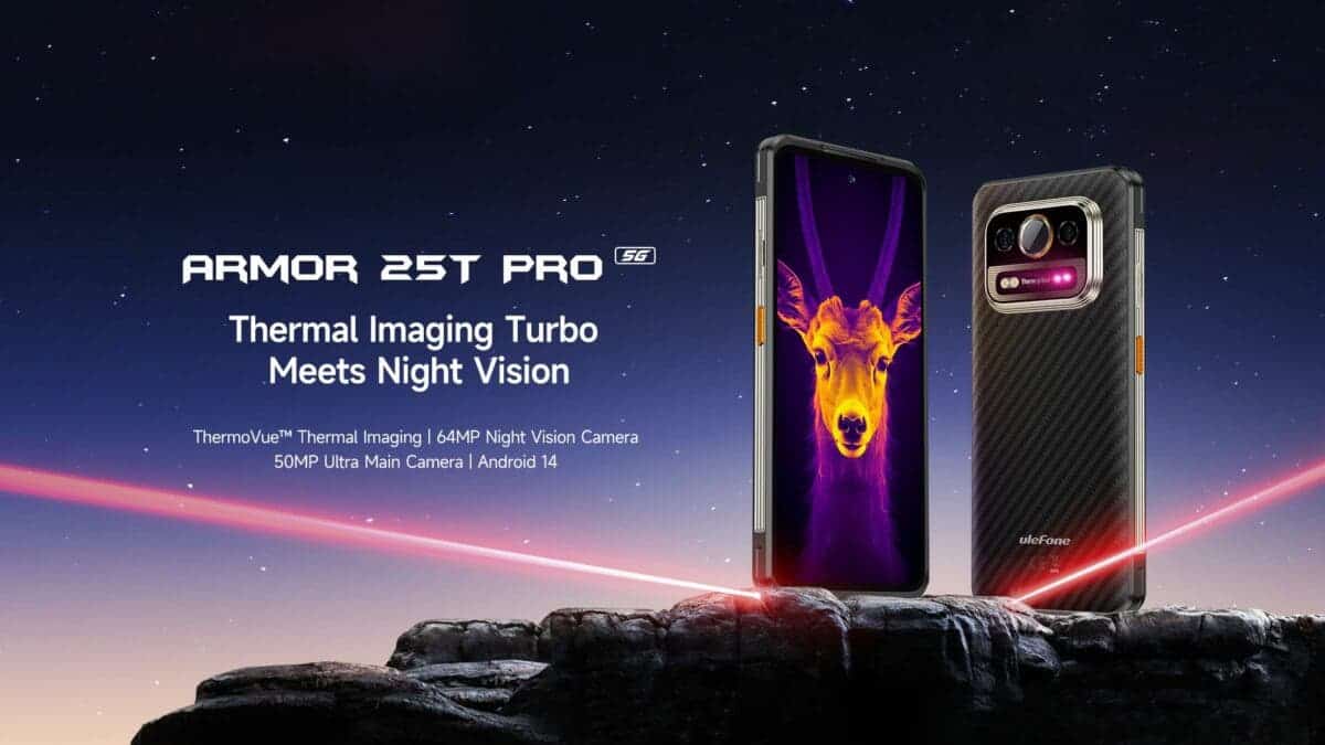 Ulefone Unveils the new Affordable Flagship Armor 25T Pro with Thermal Imaging and Night Vision