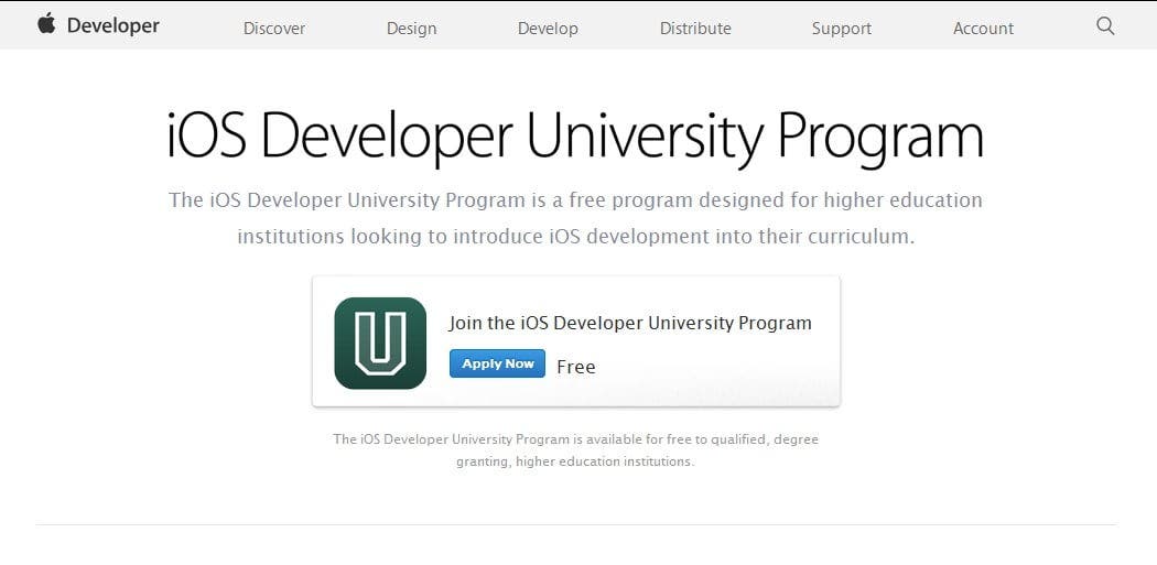 Apple iOS Developer University program