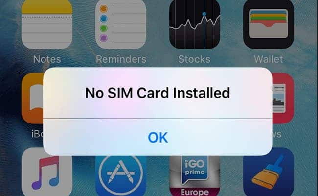 iPhone No SIM Card