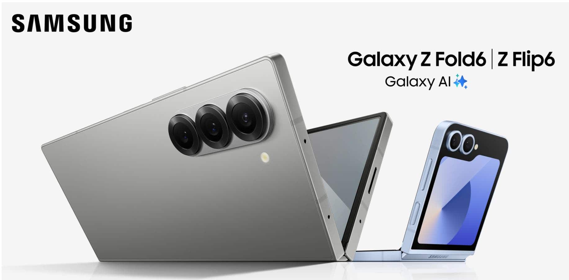 Fuite de l’affiche des Samsung Galaxy Z Fold 6 et Z Flip 6