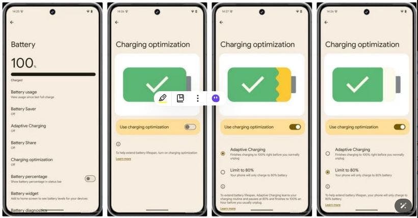 Android 15 charging limit