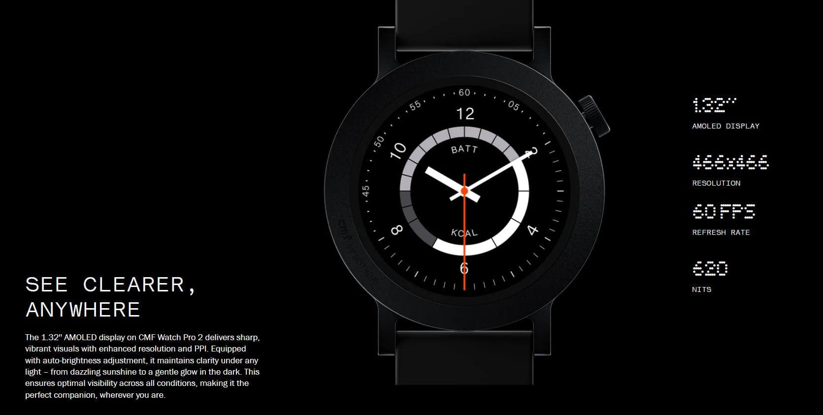 Display of CMF Watch Pro 2