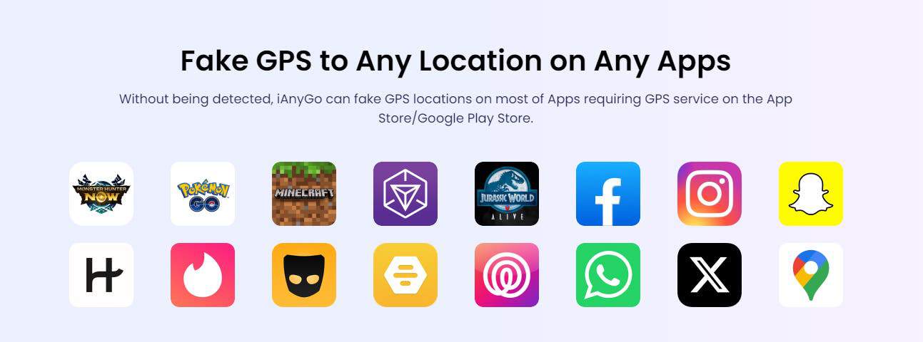 Fake GPS apps iAnyGo