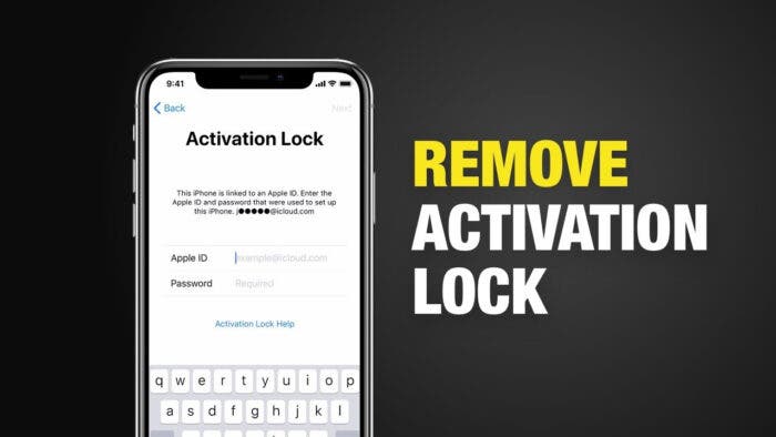 Remove activation lock on iPad