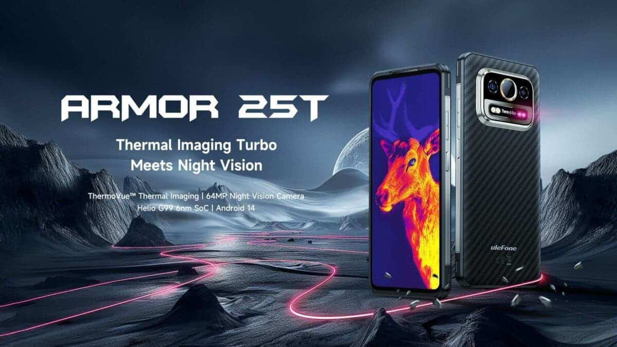 Ulefone Armor 25T Unveiled: Thermal Imaging & IR Night Vision Rugged Phone at a New Low Price