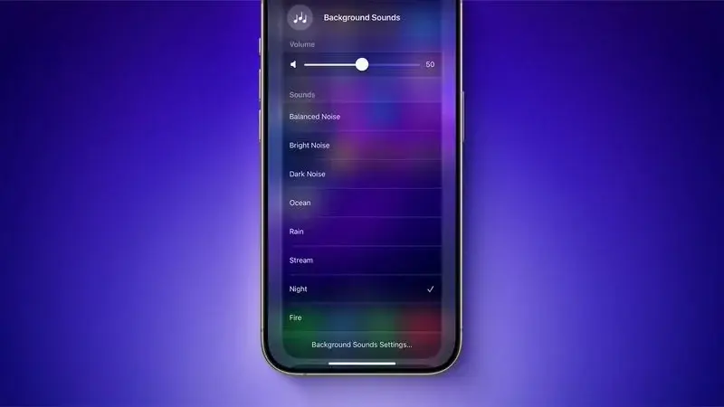 iOS 18 Background Sounds