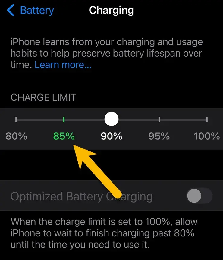 iOS 18 Charging