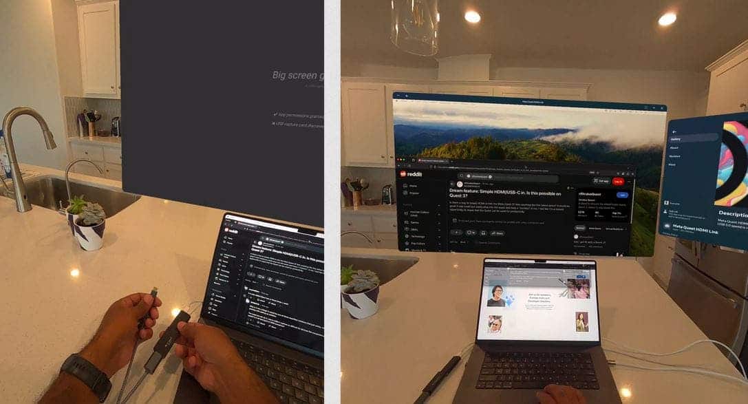 HDMI Link Meta Quest