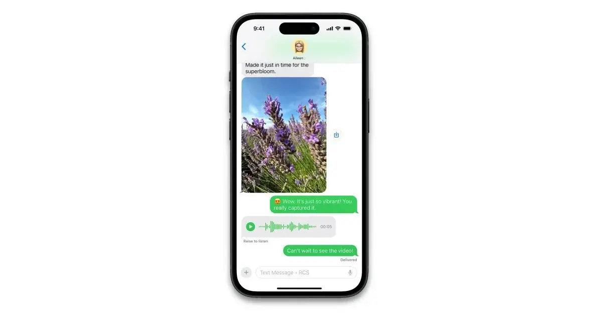 iPhone RCS