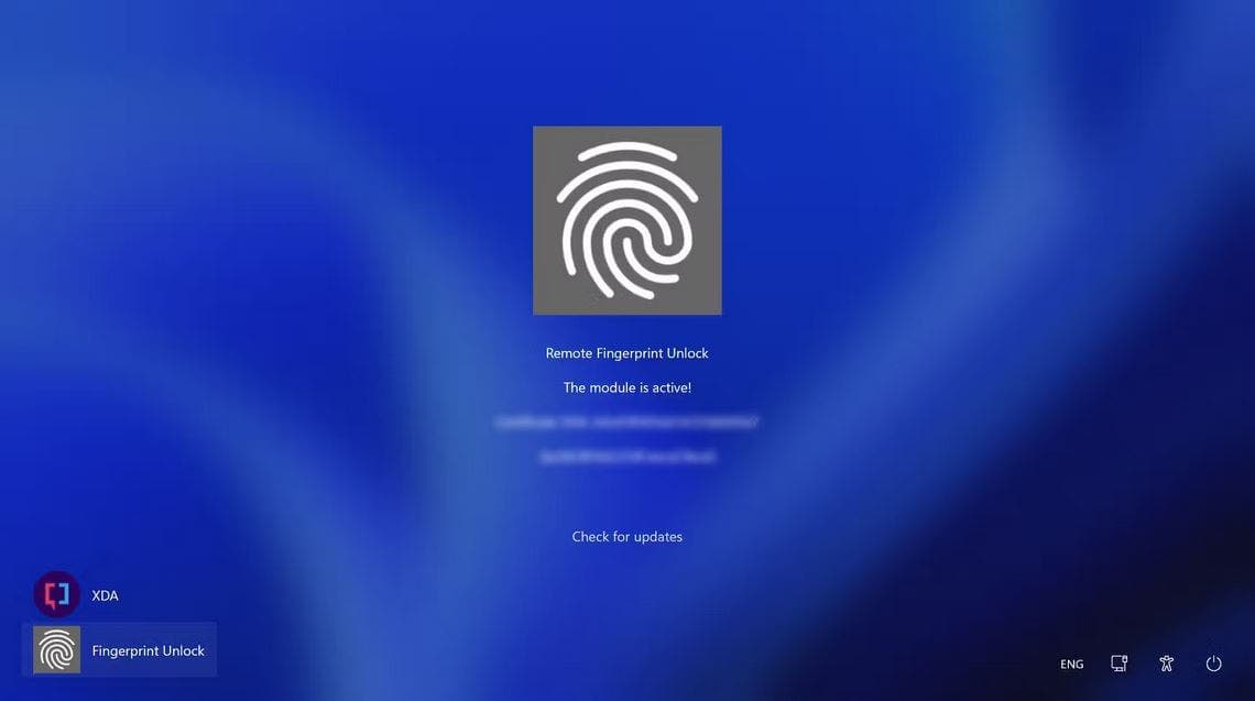 Fingerprint unlock for Windows PC