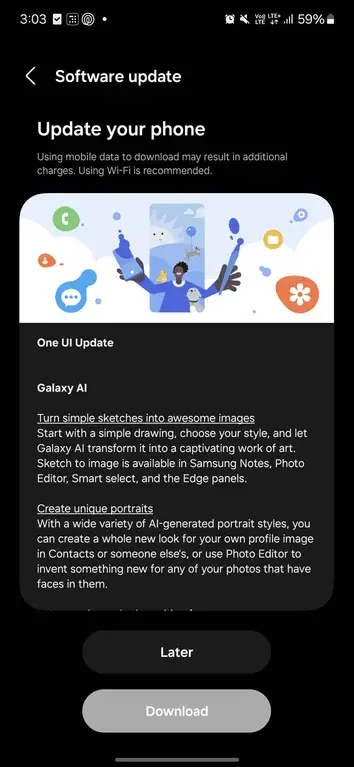 Samsung One UI 6.1.1 update